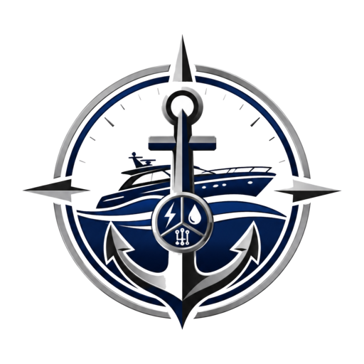 Dockless Marine LLC anchor and compass logo